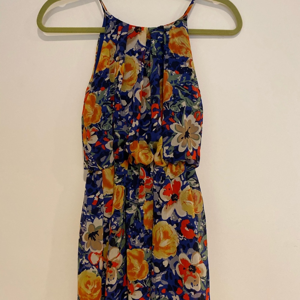Peach Royal floral dress
